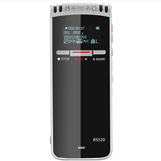 哈尔滨购物网爱国者(aigo) R5530录音笔专业高清远距降噪 MP3播放器 炫黑6.6mm轻薄机身 带背夹 8GB 黑色 总代理批发