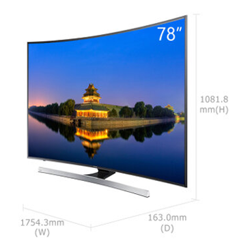 哈尔滨购物网三星（SAMSUNG）UA78JU7800JXXZ 78英寸 4K高清智能3D液晶曲面电视总代理批发