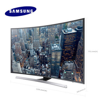 哈尔滨购物网三星(SAMSUNG) UA55JU7800JXXZ 55英寸 4K高清3D智能曲面电视总代理批发