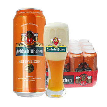 哈尔滨购物网爱士堡 德国进口啤酒 费尔德堡小麦啤酒500ml×24总代理批发