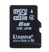 哈尔滨购物网金士顿（Kingston）8G Class4 TF（micro SD）存储卡总代理批发